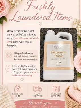 * 🌸 Freshly Laundered Items & Closet Policies